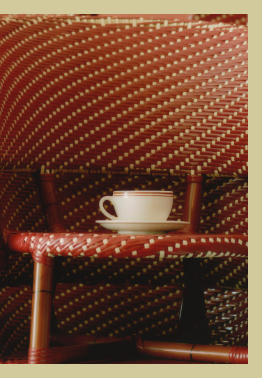 Warm café seating